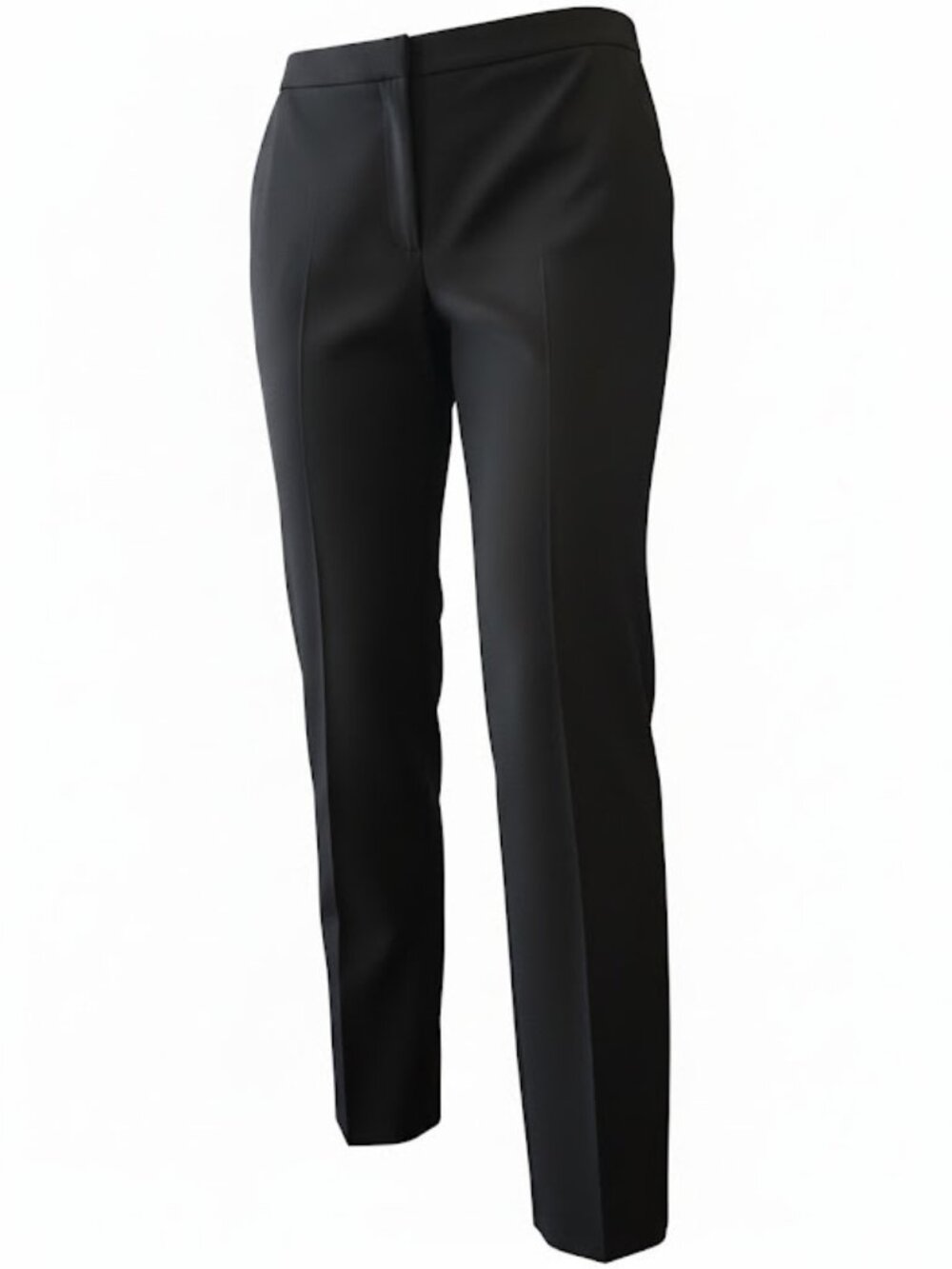 Black tailored trousers Anne Klein size 14 stretch fabric back pockets career